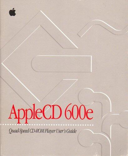 AppleCD 600e Quad-Speed CD-ROM Player User's Guide