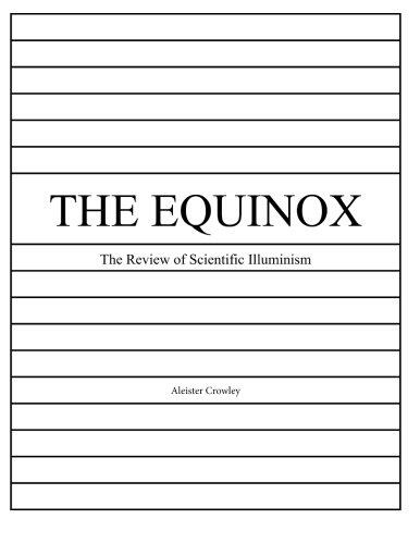 The Equinox, Vol. 1, No. 8: The Review of Scientific Illuminism