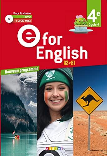 E for English 4e - Anglais Ed. 2017 - Coffret classe 2 CD audio + 1 DVD