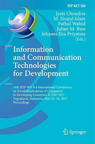 Information and Communication Technologies for Development: (14th IFIP WG 9.4 International Conference on Social Implications of Computers in Developing Countries)