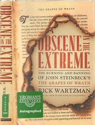 Rare Rick Wartzman / Obscene in the Extreme The Burning and Banning of John 2008 [Hardcover] Wartzman, Rick