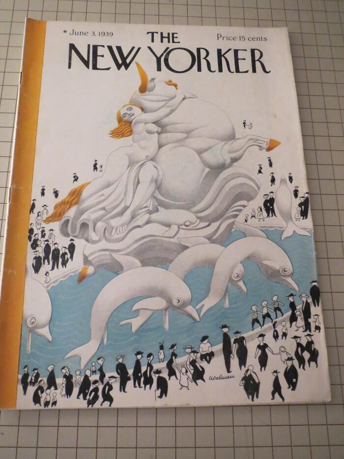 June 3,1939 The New Yorker Magazine - H.L.Mencken - A.J.Liebling - John O'Hara - S.J.Perelman