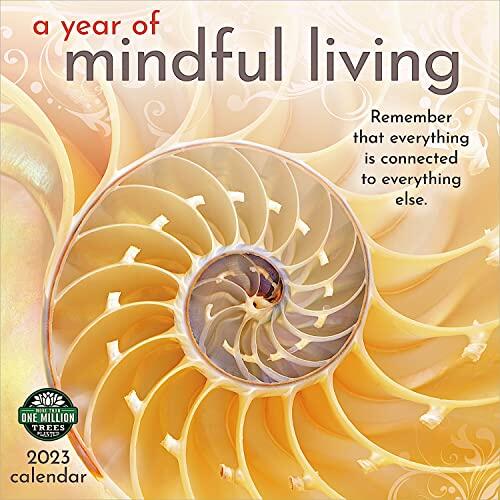 A Year of Mindful Living 2023 Wall Calendar (12" x 24" Open)