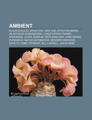 Ambient: Klaus Schulze, Brian Eno, New Age, Peter Baumann, W Adys Aw Komendarek, Christopher Franke, Profanum, Ulver, Burzum, Pete Namlook