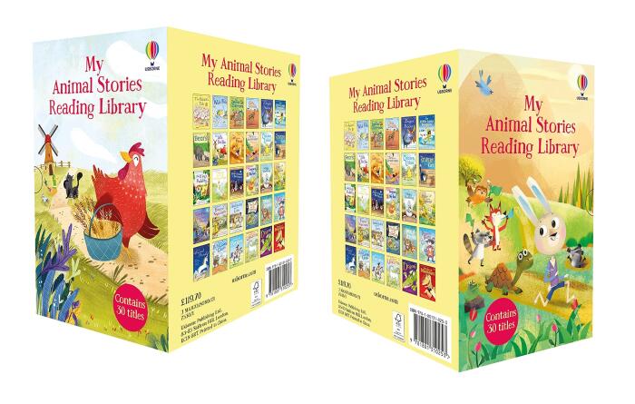 Usborne My Animal Stories Reading Library 30 Books Collection Box Set
