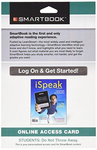 SmartBook Access Card for iSpeak: Public Speaking for Contemporary Life