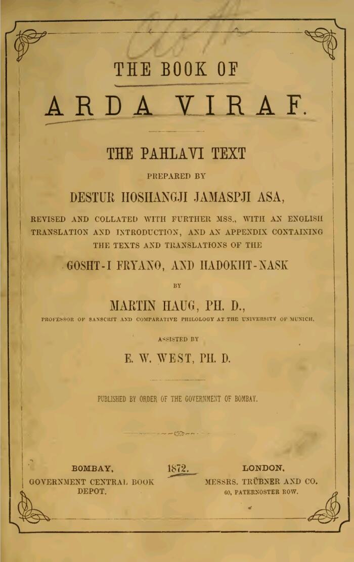The book of Arda Viraf