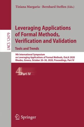 Leveraging Applications of Formal Methods, Verification and Validation: Tools and Trends