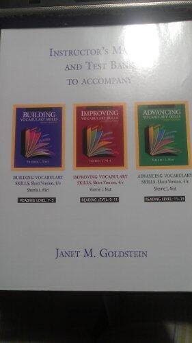 Instructor's Manual and Test Bank To Accompany Building Vocabulary Skills & Improving Vocabulary Skills & Advancing Vocabulary Skills