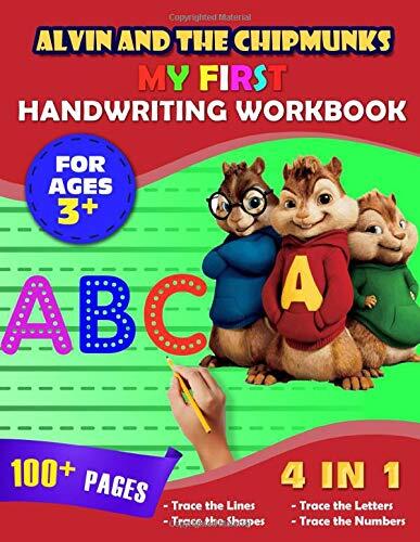 Alvin and the Chipmunks My First Handwriting Workbook: 4-in-1 Make Learning Fun Tracing Book for Kids Ages 3+