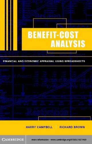 Benefit-Cost Analysis: Financial and Economic Appraisal Using Spreadsheets