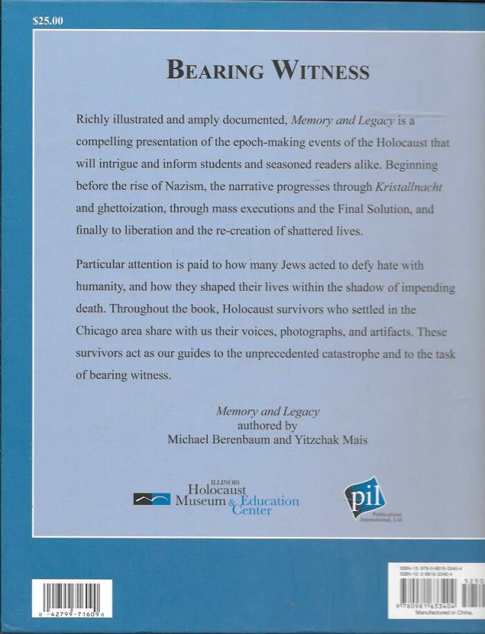 Memory and Legacy: The Shoah Narrative of the Illinois Holocaust Museum