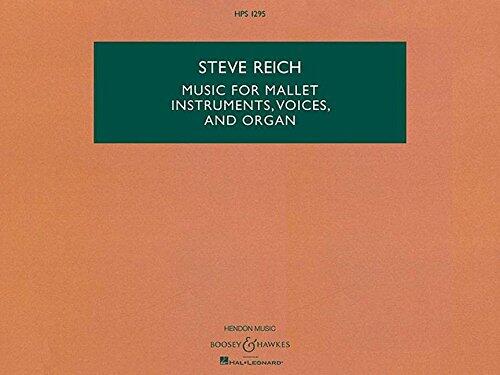 Music for Mallet Instruments, Voices and Organ: Hawkes Pocket Study Score 1295