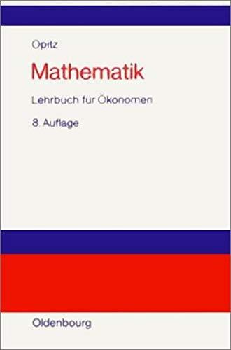 Mathematik, Lehrbuch für Ökonomen