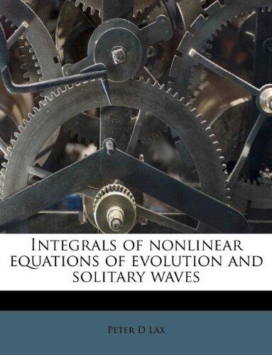Integrals of Nonlinear Evolution Equations and Solitary Waves