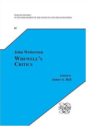 Whewells Critics: Have They Prevented Him from Doing Good?