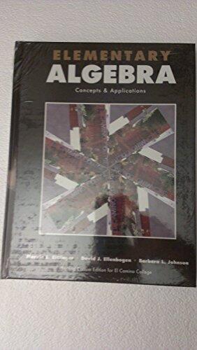 Elementary Algebra, Concepts & Applications