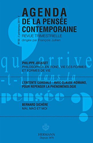 Agenda de la pensée contemporaine n°20 (HR.HORS COLLEC.)