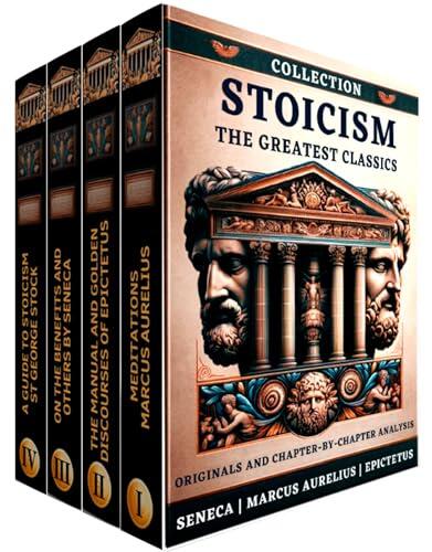 Biblioteca Estoicismo: Grandes Clásicos: Diálogos con los grandes Maestros Séneca, Epicteto y Marco Aurelio