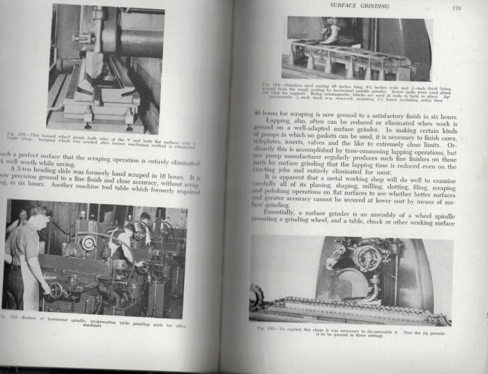 1942 GRINDING WHEELS SURFACE AND ROLL GRINDING PROFUSELY ILLUSTRATED 431 PHOTOS [Hardcover] JOHNSON HEYWOOD