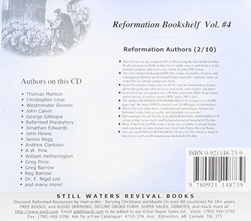 Thomas Manton's Works (1/2, Volumes 1-11), REFORMATION BOOKSHELF CD (Volume 4 of 30) Reformation Authors (2/10), with Christopher Love's Vindication & Many More Related Covenanter Works