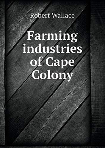 Farming industries of Cape Colony