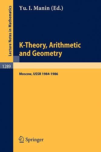K-Theory, Arithmetic and Geometry (Seminar, Moscow University, 1984-1986)