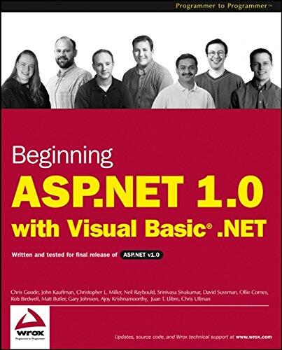 Beginning ASP.NET 1.0 with Visual Basic .NET