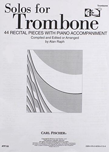 Solos from Trombone: 44 Recital pieces with Piano Accompaniment