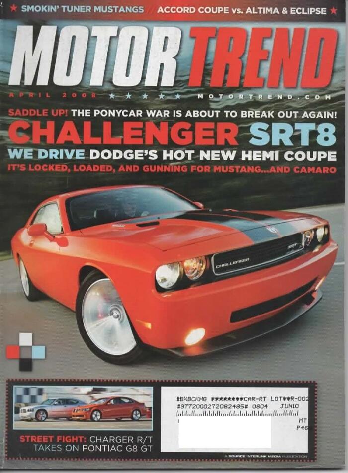 Motor Trend April 2008