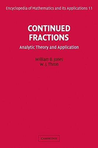 Continued Fractions: Analytic Theory and Applications