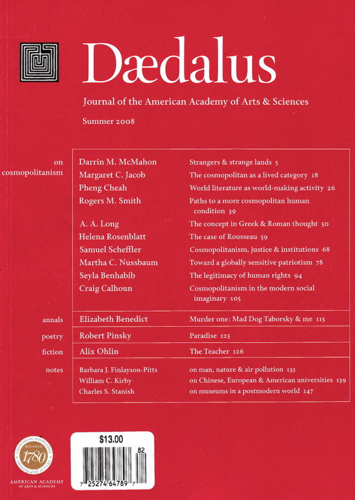 Daedalus: On Cosmopolitanism