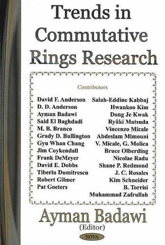 Trends In Commutative Rings Research