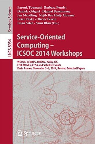 Service-Oriented Computing - ICSOC 2014 Workshops: WESOA; SeMaPS, RMSOC, KASA, ISC, FOR-MOVES, CCSA and Satellite Events, Paris, France, November 3-6, ... Notes in Computer Science Book 8954)