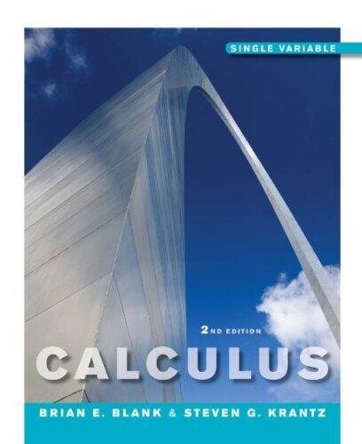 Calculus: Single Variable (2nd Edition)