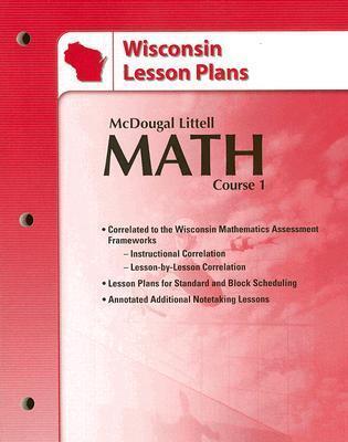McDougal Littell Math Course 1 Wisconsin: Lesson Plans