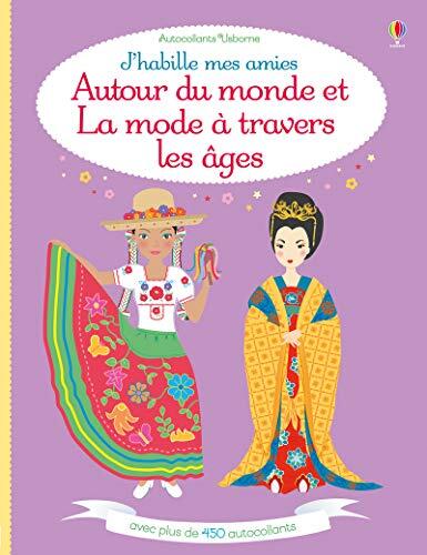 J'habille mes amies - Autour du monde et La mode à travers les âges - Autocollants Usborne