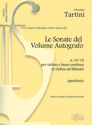 Giuseppe Tartini (Volume 20): Sonate del Volume Autografo, N. 10-18 per Violino e Basso Continuo