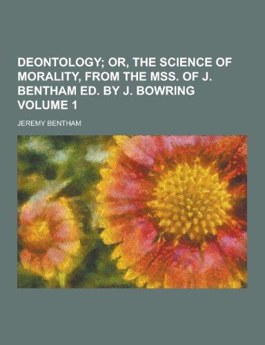Deontology Volume 1