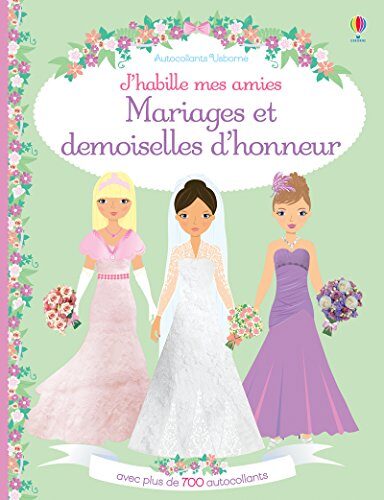 J'habille mes amies - Mariages et demoiselles d'honneur - Autocollants Usborne
