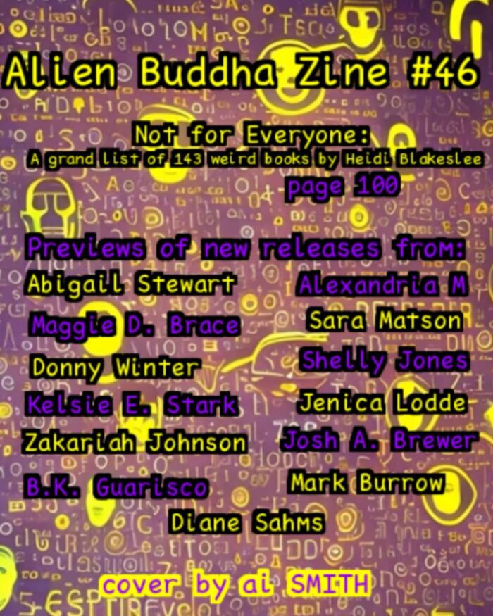 Alien Buddha Zine #46: black and white print