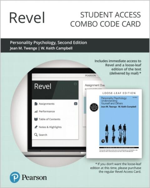 Revel for Personality Psychology: Understanding Yourself and Others