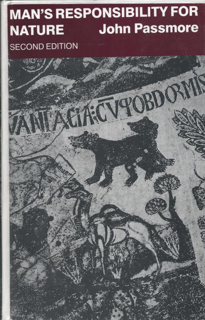 Man's responsibility for nature: Ecological problems and Western traditions