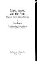 Marx, Engels, and the Poets: Origins of Marxist literary criticism