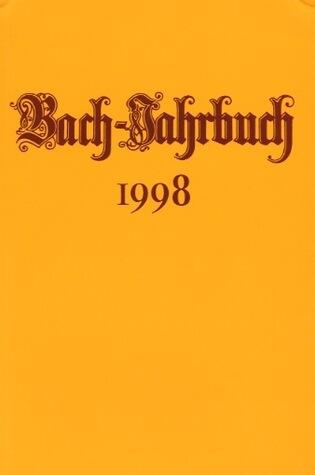 Bach-Jahrbuch 1998