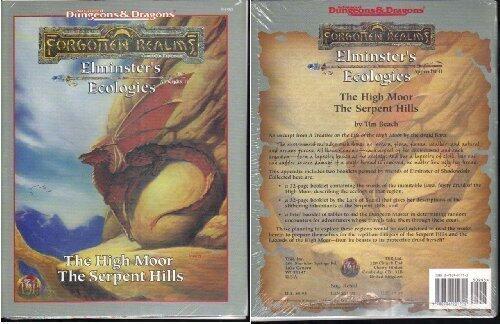 Elminster's Ecologies (Appendix II): The High Moor, The Serpent Hills