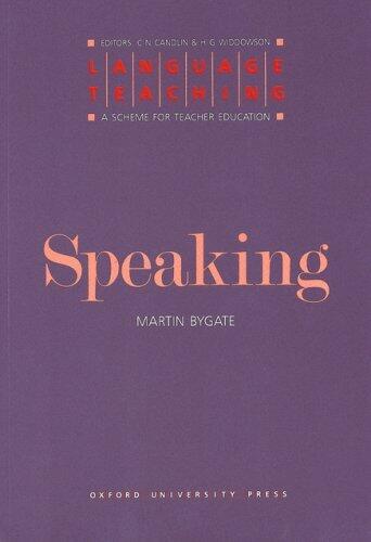 Language Teaching. A Scheme for Teacher's Education. Speaking