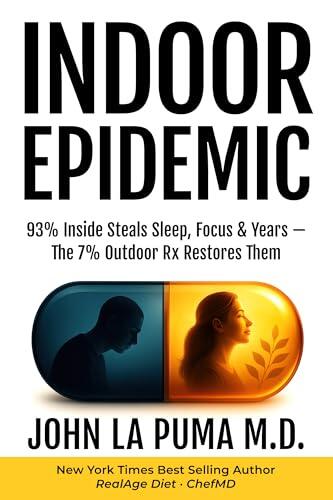 Indoor Epidemic: 93% Inside Steals Sleep, Focus & Years-The 7% Outdoor Rx Restores Them
