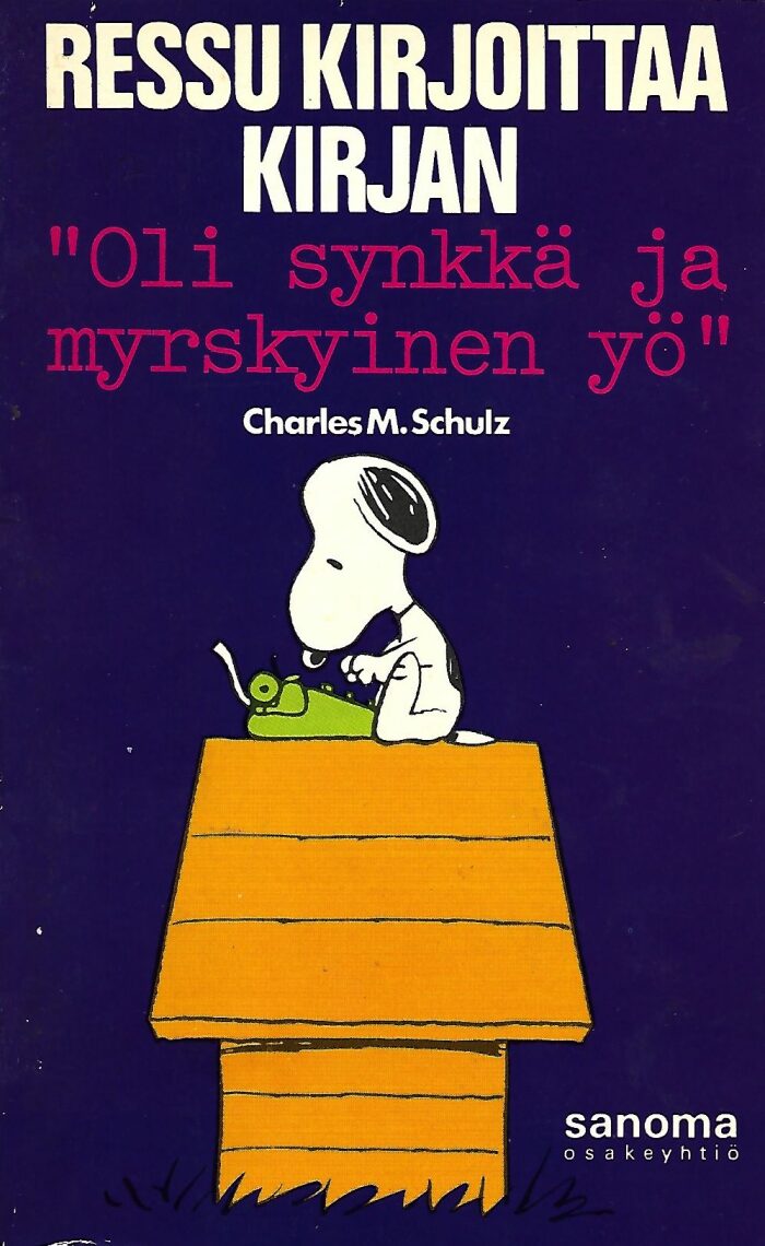 Ressu kirjoittaa kirjan: "Oli synkkä ja myrskyinen yö"
