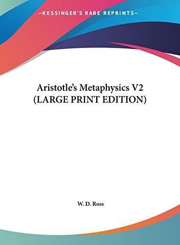 Aristotle's Metaphysics (Vol. 2)